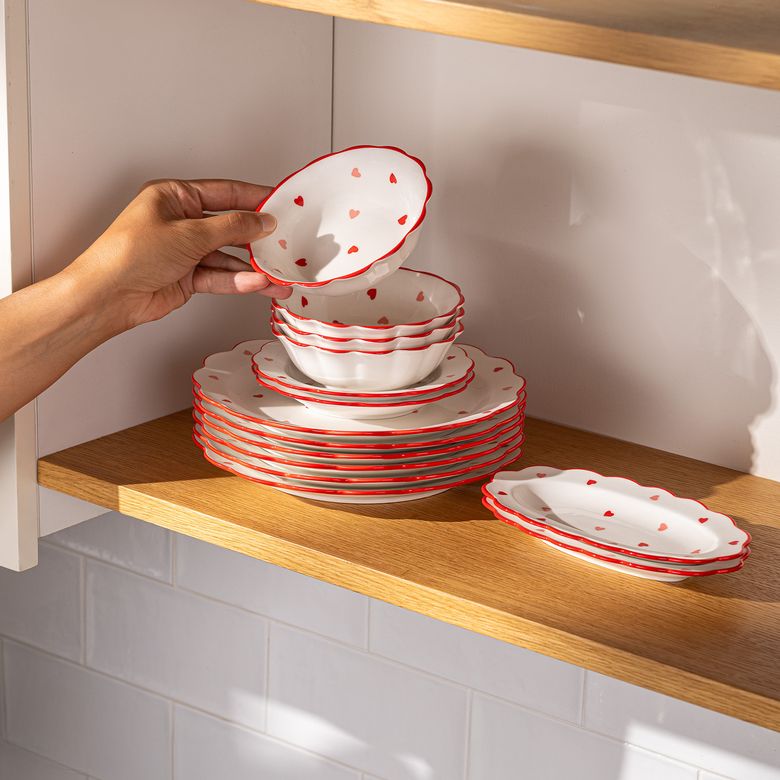 2.499 TL^ Emsan Sweetheart Kalpli 14 Parça 6 Kişilik Kahvaltı Takımı