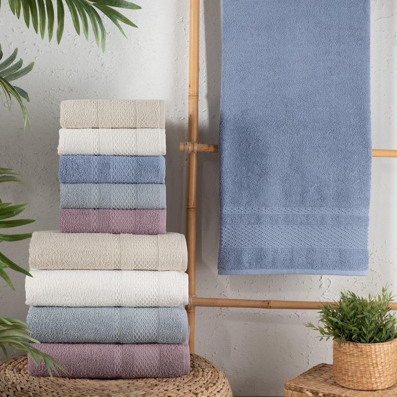 -*₺299,95 Schafer Home Arya Havlu 50X90-İndigo
