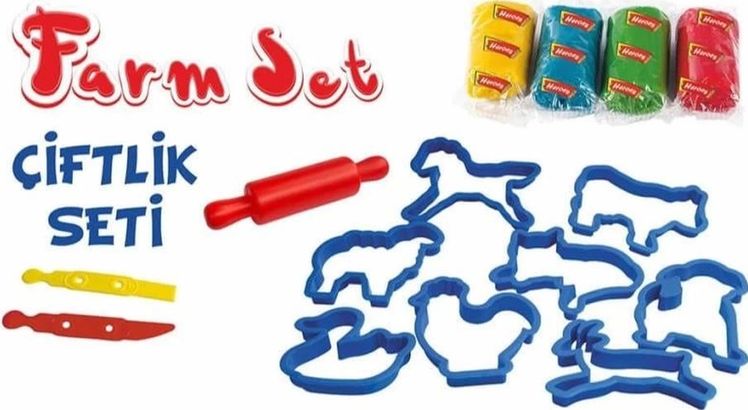 2Kids MEYXTEREN.588-BLMY Mey İthalat Ern-588 Orta Kutulu Çiftlik Oyun Hamuru Seti - Eren Oyuncak