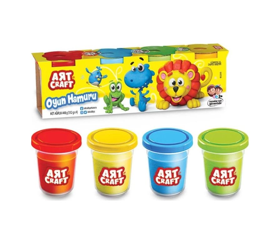 2Kids MEYXTF02.03281-BLMY Mey İthalat 03281 Art Craft 4Lü Oyun Hamuru / 488 Gr