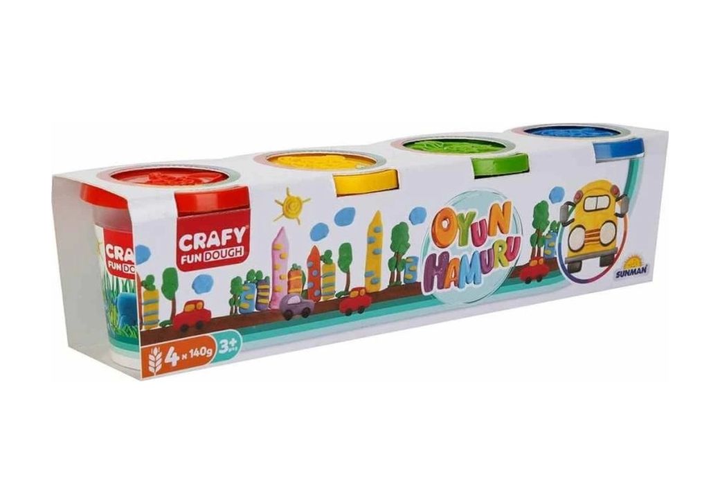 2Kids MEYXTS00000915-BLMY Mey İthalat Crafy 4'lü Oyun Hamuru 520 Gr.