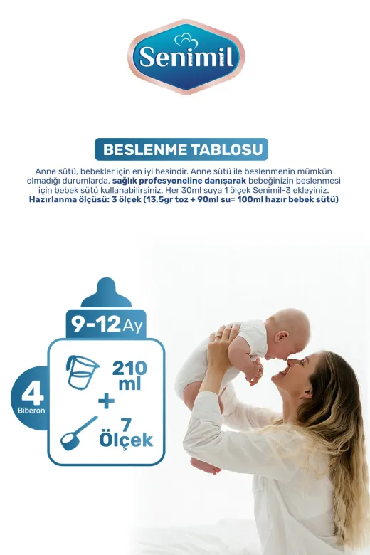 3 Bebek Devam Sütü 800 Gr (9-12 Ay) 10 Lu Avantaj Paketi