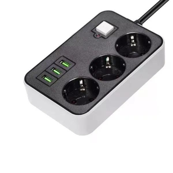 3 USB’li 3’lü 1.8 m Akım Korumalı Priz (4745)
