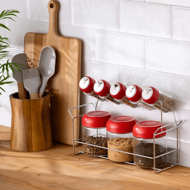 3.199 TL. Emsan Simple Standlı Baharatlık Seti 8'li