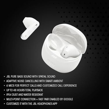 3C 131618779 Jbl Tune Flex2 Nc Kulakiçi Tws Kulaklık,ghost Siyah