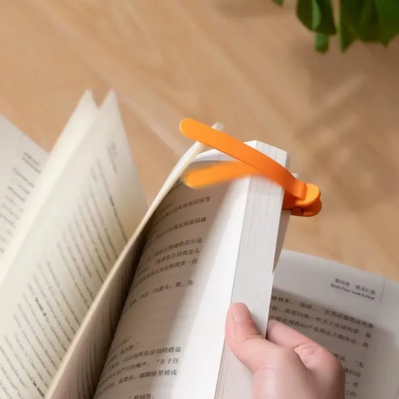 3’lü Otomatik Kitap Ayıracı – Akıllı Silikon Yer İmi Klips Seti, Okuma Severler İçin Pratik Kitap Aksesuarı (4745)