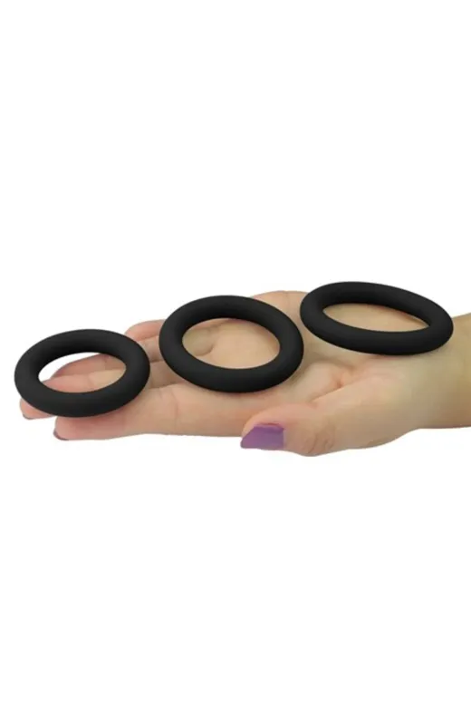3'lü Silikon Penis Halkası