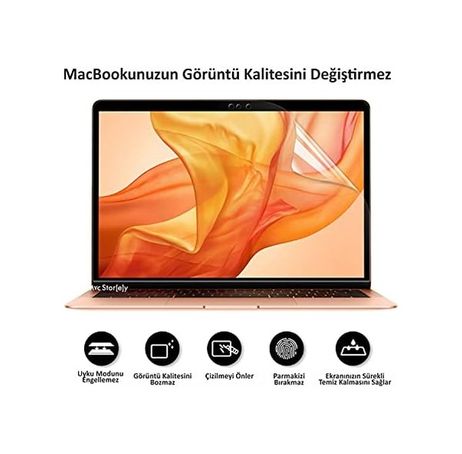 3M 131611513 Macbook Pro 16.2 İnç M2 M3 M4 Uyumlu Parlak Anti Scratch Ekran Koruyucu Retina Net Görüntü Cam Hissi Göz Konforu Touch Id Şeffaf