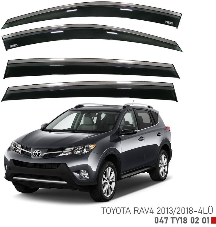 40471600 Toyota Uyumlu Rav 4 Kromlu Cam Rüzgarlığı Niken 2013-2018