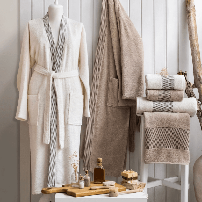 ₺4.499,0g Schafer Home Dina Banyo Seti 6 Parça-Bej