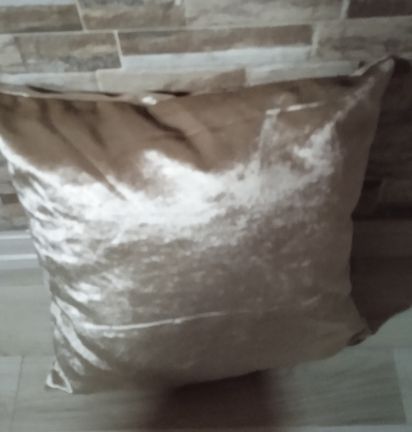 4lü Lüks Kadife Kırlent Kılıfı Düz Bej