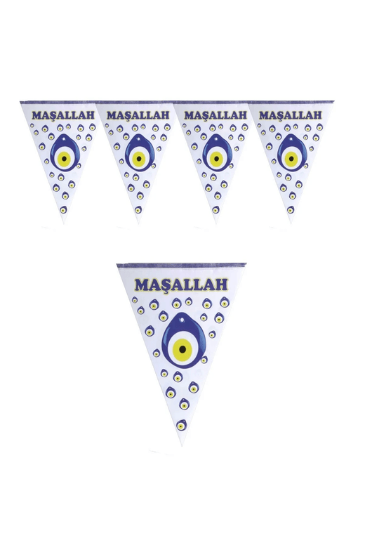 50252024 Happy Birthday Maşallah Temalı Üçgen Flama