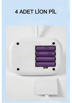 60 Led Masa Lambası Dört Lityum Pil Şarj Edilebilir Masa Lambası, Üç Seviyeli Renk Tonlama Dimerli