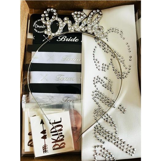 60122024 Dorado Gümüş Bride Taç Ve Kuşak Seti Bride To Be