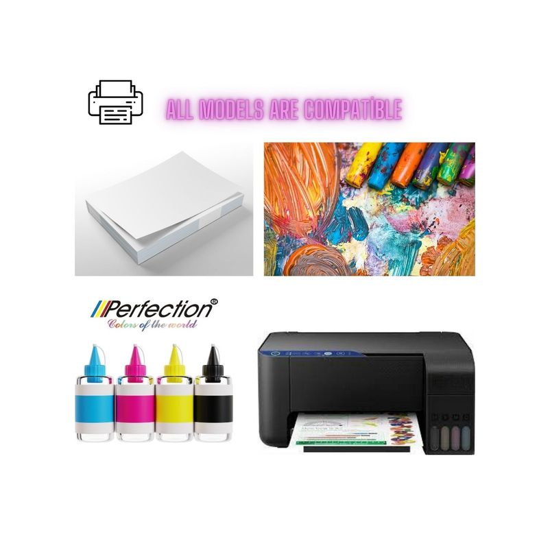 65362062 Perfection Epson Uyumlu 103 L3252 L5590 L3560 L3550 4 Renk Mürekkep Dolum Seti 4X500 Gr.