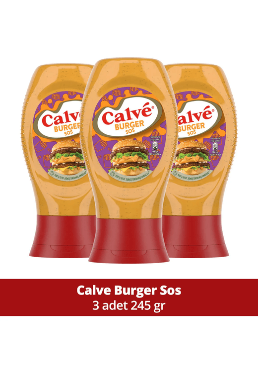 66998547 Calve Burger Sos 245G X3