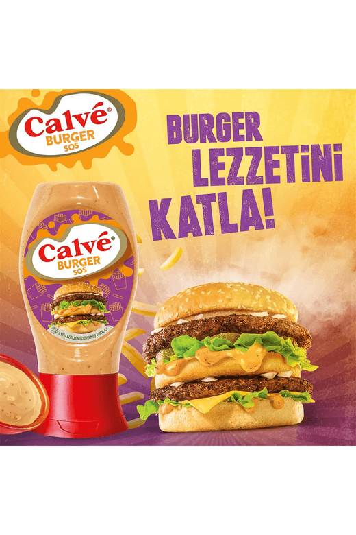 66998547 Calve Burger Sos 245G X3