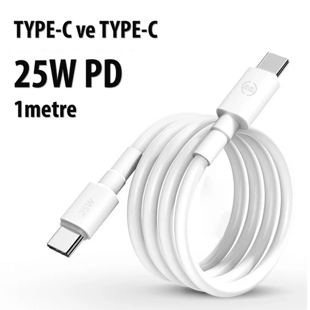 6Cp2SaVXEY Subzero Cl92 Type-C Den Type-C Ye Şarj Kablosu 1 Metre 25W Süper Hızlı Şarj