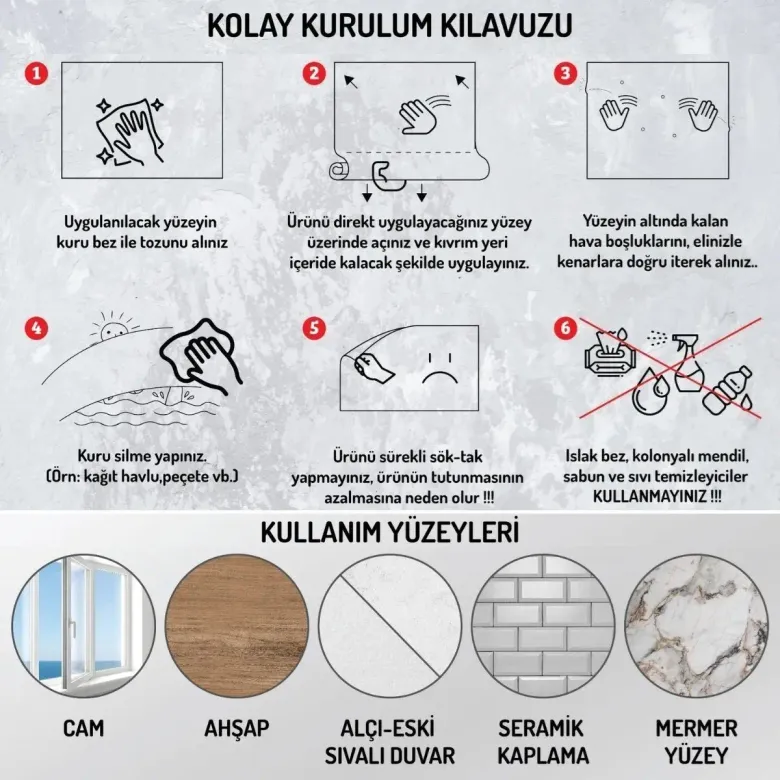 70x70cm Statik İz Bırakmaz Kağıt Renkli Çarpım Tablosu (4745)