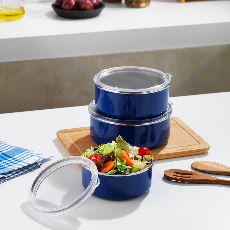 .₺799,00 Schafer Komfort 3 Lü Saklama Kabı Seti 6 Parça-Lacivert