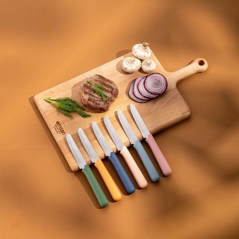 799,99 TL_ Emsan Rustik 6'lı Steak Bıçak Seti