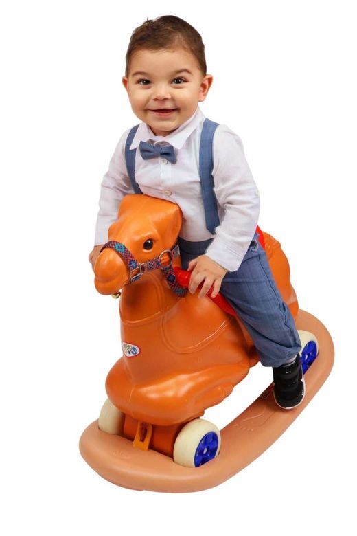 88544758 Enhoş Toys Sevimli Sallanan Deve Oyuncak Turuncu