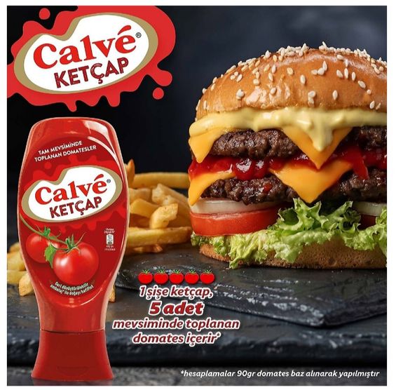885541227 Calve Ketçap 310 Gr 6 Adet