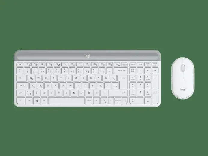 920-009436 MK470 KABLOSUZ KLAVYE & MOUSE SETİ BEYAZ
