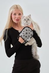 Abc Farben 131622564 Kedi Köpek Tüy Toplayıcı Eldiven - Kıyafet, Koltuk, Halı İçin Yıkanabilir Temizleme Eldiveni