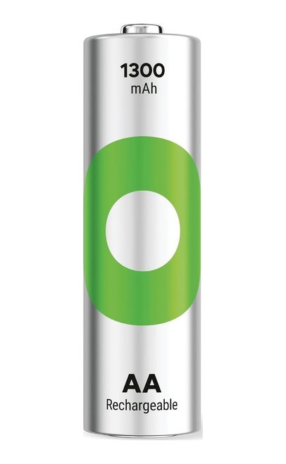 Abell 133249936 Gp Batteries Recyko 1300 Aa Kalem Ni-Mh Şarjlı Pil, 1.2 Volt, 4&apos Lü Kart