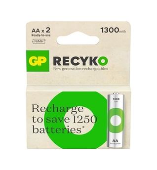 Abell 133249954 Gp Batteries Recyko 1300 Aa Kalem Ni-Mh Şarjlı Pil, 1.2 Volt, 2&apos Li Kart