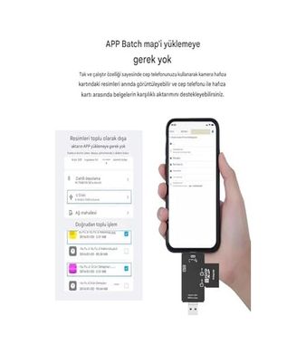 ACER 131611482 İphone 15/16 / 17 Serilerine Uyumlu Sd Kart Hafıza Kart Okuyucu Type-C Usb Flash Bellek Okuyucu, Siyah