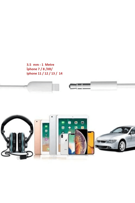 Acl A12 Lightning To Aux Çevirici Tak Çalıştır Kablo