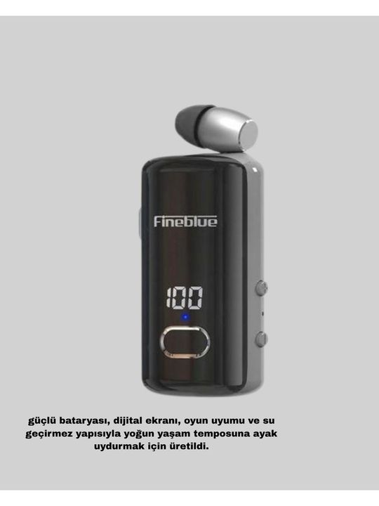 ACL Acb-72 Geri Çekilebilir Kablolu, Klipsli Bluetooth V5.4 Kablosuz Kulaklık