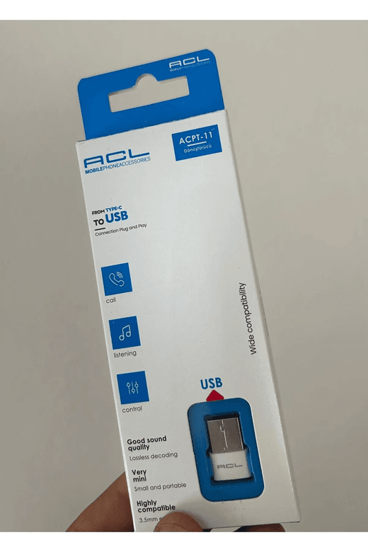 Acl Acpt-11 Hd Media Type-C Den Usb Veri Aktarım Aparatı Dönüştürücü