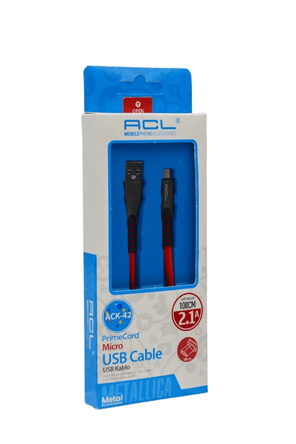 Acl Micro Usb Şarj Ve Veri Kablosu Beyaz Ack-42