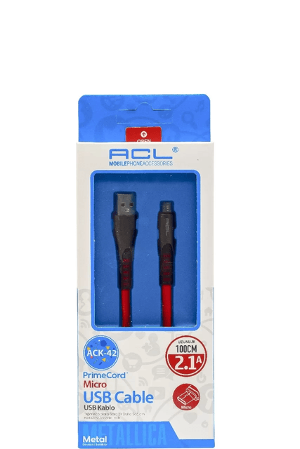 Acl Micro Usb Şarj Ve Veri Kablosu Beyaz Ack-42