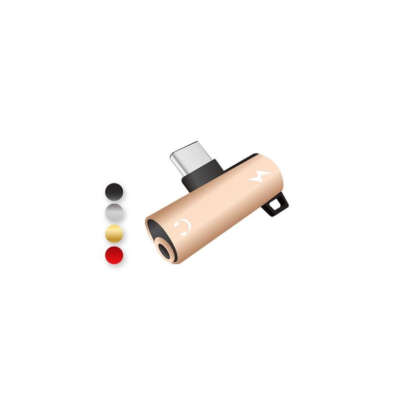 ACPT-06v Acl Acpt-06 Type-C'den 3.5Mm Kulaklık Çevirici Ve Type-C Şarj Aparatı