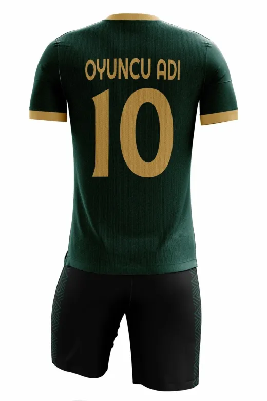 ACR Giyim Tekstil Forma Baskı ACRFTBZUMRUT Futbol Forması Zümrüt Model - Kişiye Özel Isim Ve Numara Yazılabilir Dijital Baskı Tasarım