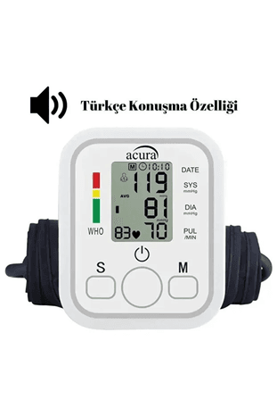 Acura Ac-463K Türkçe Konuşan Çift Kullanıcı Özellikli Koldan Tansiyon Aleti