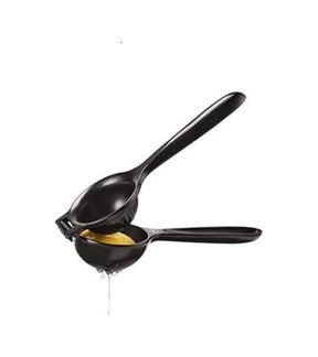 Aea94 131335628 Pratik Kollu Limon Sıkacağı - Çekirdek Tutuculu Manuel Narenciye Sıkma Presi, Ergonomik El Tipi Limon Ve Mandalina Sıkacağı Siyah 420Ml Beyaz