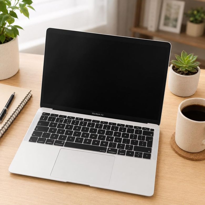 Aebo 131611575 Macbook Air Klavye Koruyucu Uk Iso Avrupa İngilizce Uyumlu A1932 A2179 A2337 M1 Ters L Enter Silikon İnce Keyboard Cover Siyah