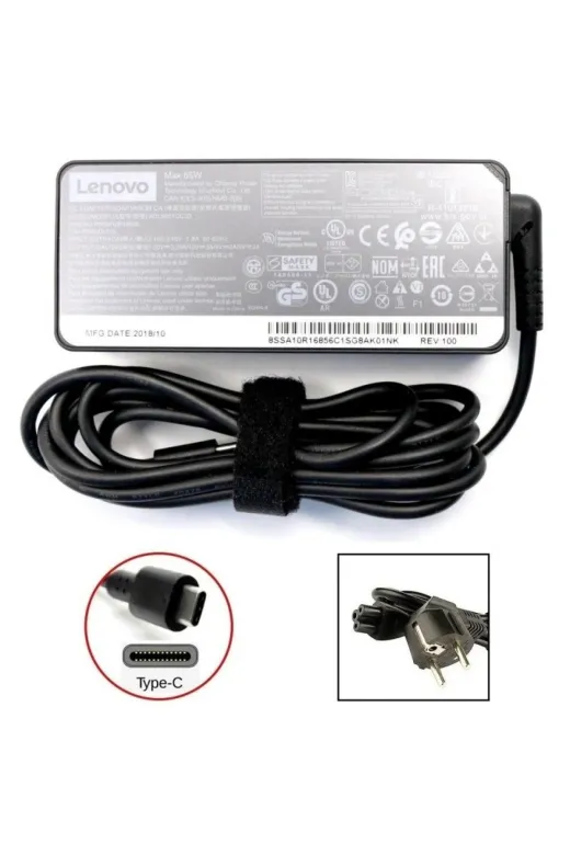 Afila NA-KR60962-00019 Lenovo Thinkpad E585 Type 20Kv Notebook Adaptör, Şarj Aleti Cihazı Type-C, Usb-C 65W