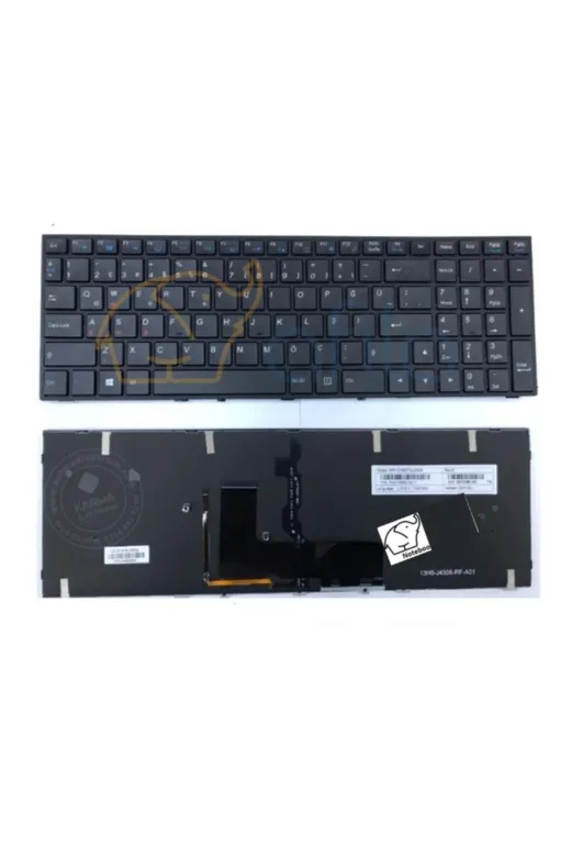 Afila NK-KR30341.,.,KL,6 Monster Abra A5 V5.1.2, A5 V5.1.3 Notebook Klavyesi - (Siyah Tr) Işıklı