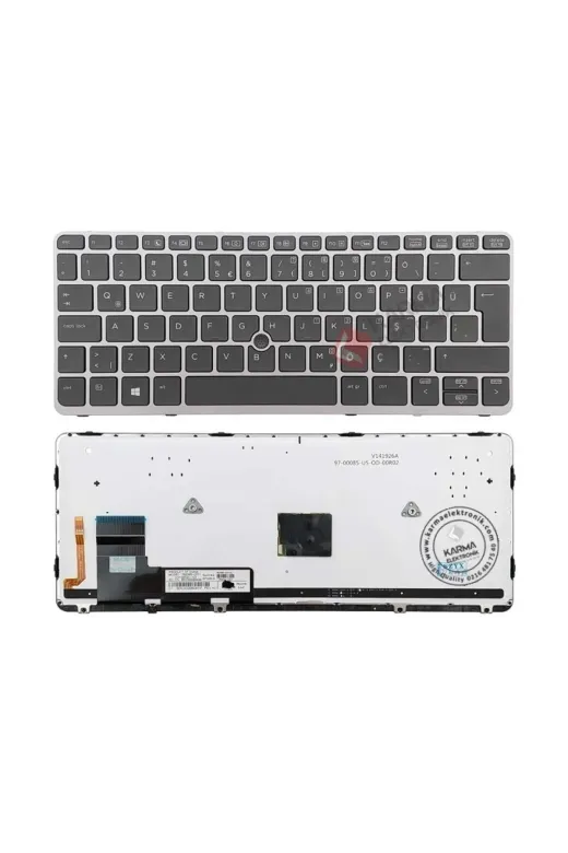 Afila NK-KR30368GL.X5 Hp 735502-141 Hp Notebook Klavyesi - Tuş Takımı / Tr - Işıklı (Gri Çerçeveli)