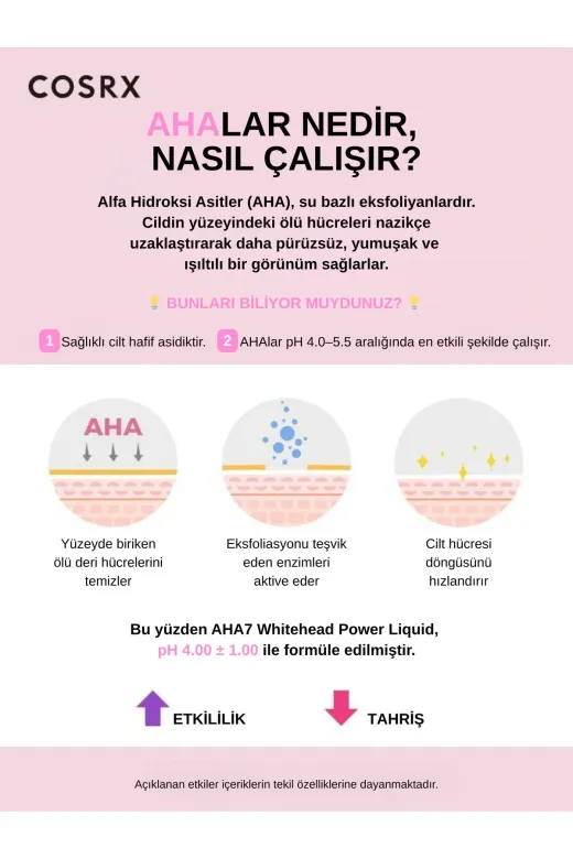 AHA 7 Whitehead Power Liquid – 100ml AHA Asitli Tonik