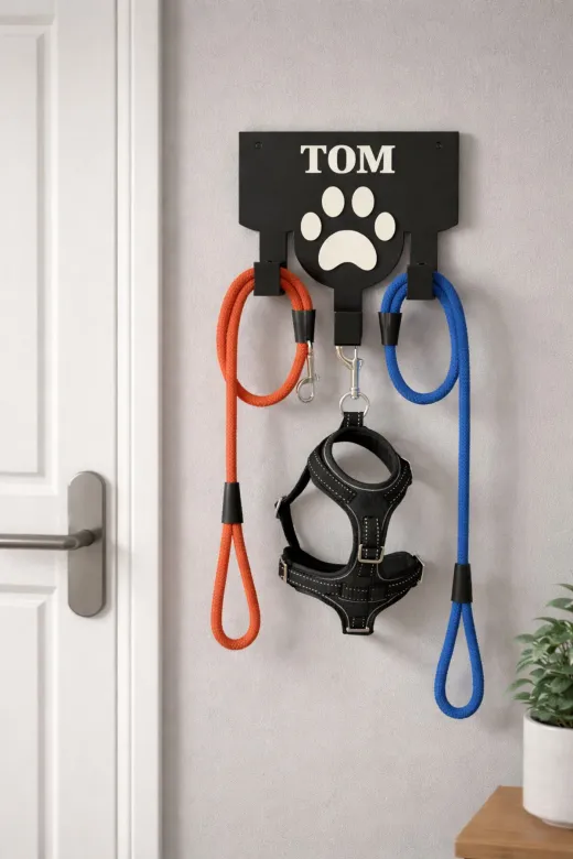 AHWALL AHWTSM001 İsme Özel Kedi/köpek Tasma Tutucu Askılık