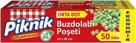 Aitong 132137683 Piknik Buzdolabı Poşeti Ort Eko, 50&apos Li