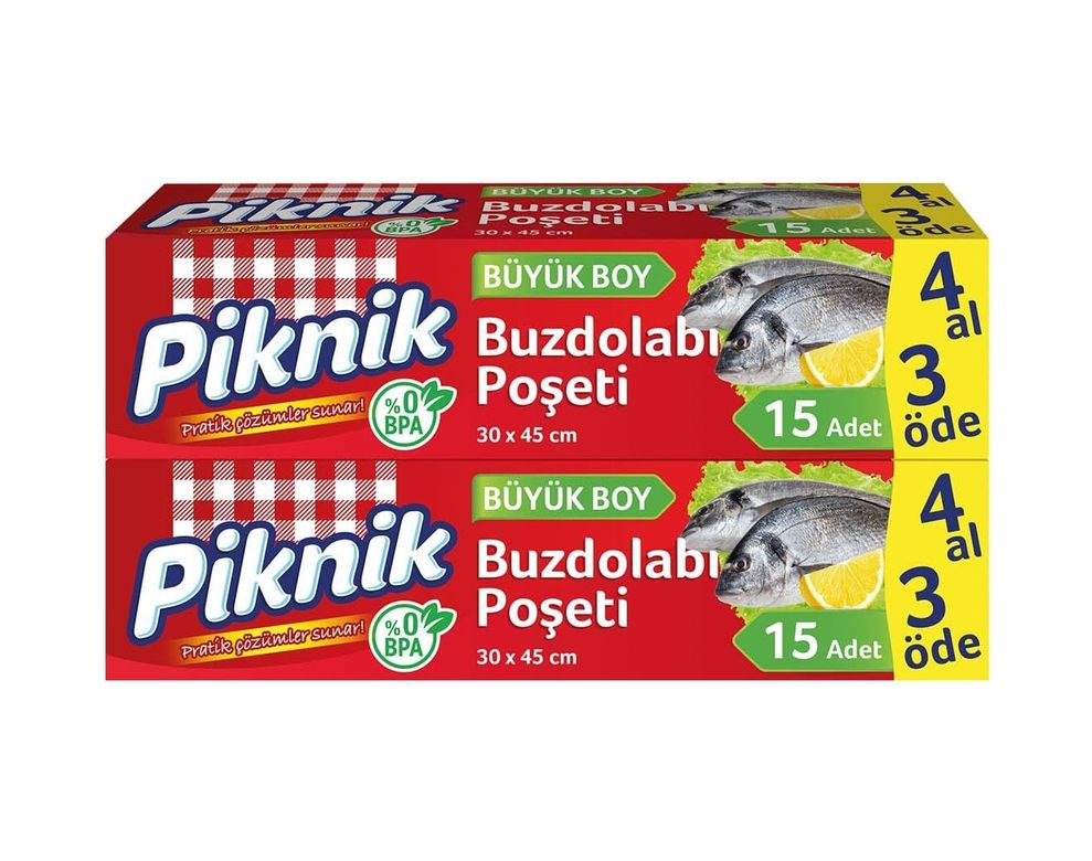 Aitong 132137841 Piknik Buzdolabı Poşeti 4Al3Öde Büyük 15&apos Li
