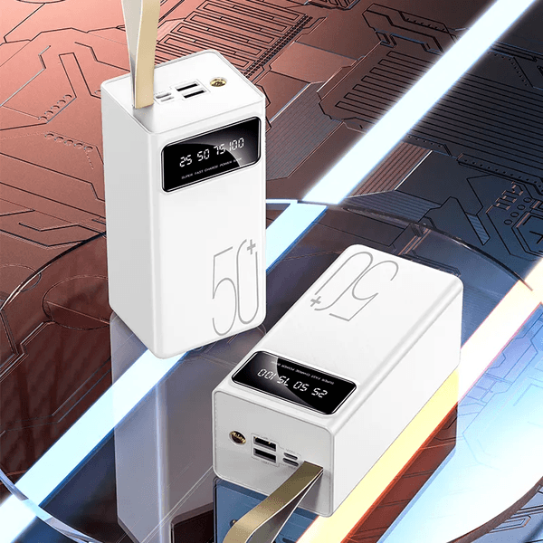 AK-215 Ultra Kapasiteli 50.000Mah Powerbank – Çift Çıkış & Hızlı Şarj + Lcd Gösterge Güç Bankası